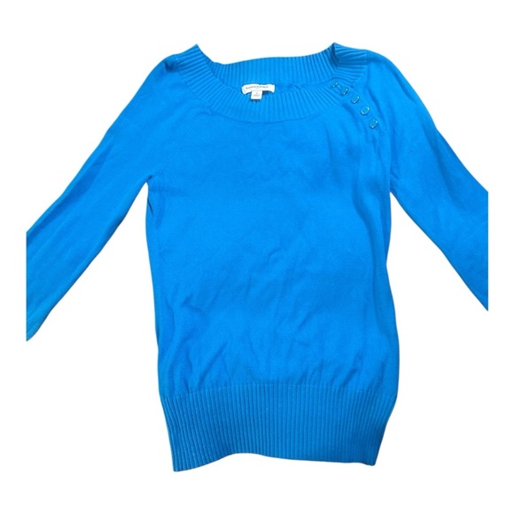 Banana Republic Womens Blue Button-Detail Sweater S - Picture 2 of 5